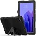 Produktbild TECHGEAR G-Shock Hülle Kompatibel mit Samsung Galaxy Tab A7 10.4 2020 (SM-T500 / T505) Stoßfest Robuste Schutzhülle mit abnehmbaren Ständer & eingebauter Bildschirm - Schule, Kids, Bauherr - Schwarz