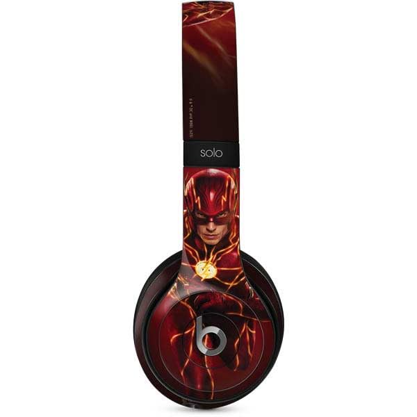 Skinit Decal Audio Skin Compatible with Beats Solo 2 Wired - Officially Licensed Warner Bros The Flash Movie: The Fastest Man Alive Design