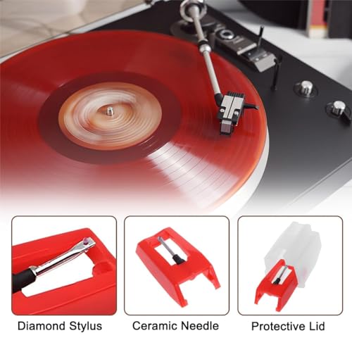 ZKSXOA 3 Pcs Tourne Disque Aiguille, Aiguille Tourne Disque, Universelles Aiguille Tourne Disque Aiguilles Diamant de Stylet de Remplacement Aiguille pour Vinyl Tourne-Disque Accessoires, Rouge - Les Beatles, Paul McCartney, John Lennon, RIngo Starr, George Harrison ZKSXOA 3 Pcs Tourne Disque Aiguille, Aiguille Tourne Disque, Universelles Aiguille Tourne Disque Aiguilles Diamant de Stylet de Remplacement Aiguille pour Vinyl Tourne-Disque Accessoires, Rouge – Image 3