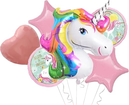 Sponsored Ad – Unicorn Happy Birthday Set and Number Foil and Latex Balloons