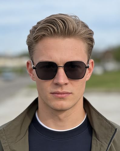 Image of Classic Men's Sunglasses Fashion with Wooden Frame Shades UV Protection Lens(2A670)