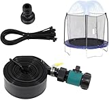 Trampoline Sprinkler Hose 39FT, Outdoor Water Play Attachment for Trampolines, Summer...