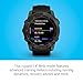 Garmin Fenix 7X Sapphire Solar, Larger Adventure smartwatch, with Solar Charging Capabilities, Rugged Outdoor Watch with GPS, Touchscreen, Wellness Features, Carbon Gray DLC Titanium with Black Band