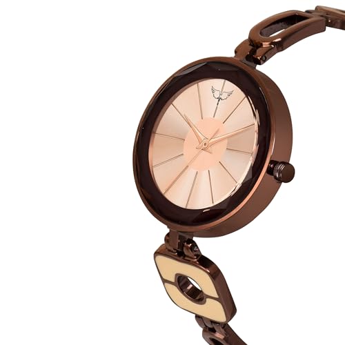 Image of WHITE BIRD Delight Mother of Pearl Dial Analog Metal Strap Watch for Women