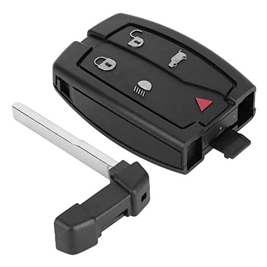 Bilnyckelfodral 4-knapps fjärrkontroll Smart Key Case Fob Shell för Land-R Freelander 2 biltillbehör