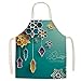 1 szt. Wzór bawełniany fartuch kuchenny dla kobiet Mężczyzna-7,68x55cm