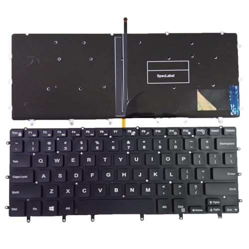 Clavier PC portable US rétroéclairé 0GDT9F 05TGDD pour Dell XPS 15 9550 9560 9570 7590 sans pointeur
