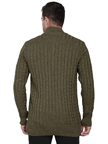 Image of Matelco Mens Woollen Buttoned Sweater Full Sleeves for Winters