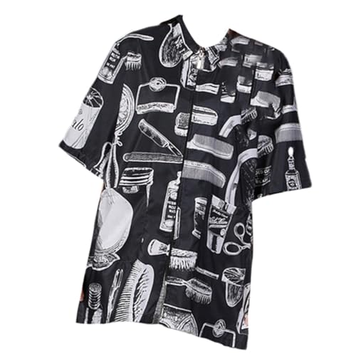 Uniforme de peluquero negro cómodo para el día a día en salones de belleza