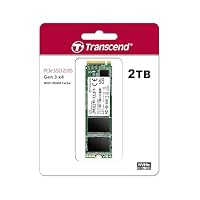 Transcend MTE220S 2TB M.2 2280 NVMe PCIe Gen3x4, 3D TLC, with Dram, Bis zu 3,500/2,900 mb/s, Interne SSD für Laptop und Desktop-PC – Ansicht 2