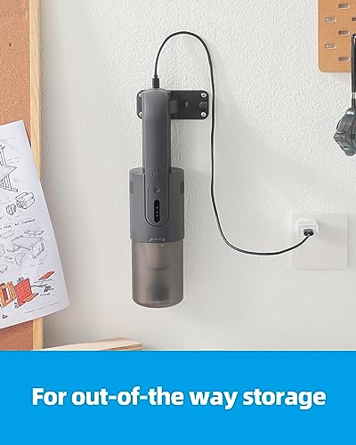 Brigii Pet Hair Vacuum with Anti-Tangle Hair Tool, Cordless Stairs Vacuum, 14KPa Handheld Vacuum with BRUSHLESS DC Motor, Triple Air Filtration System, USB-C Rechargeable H5-Wall Mount