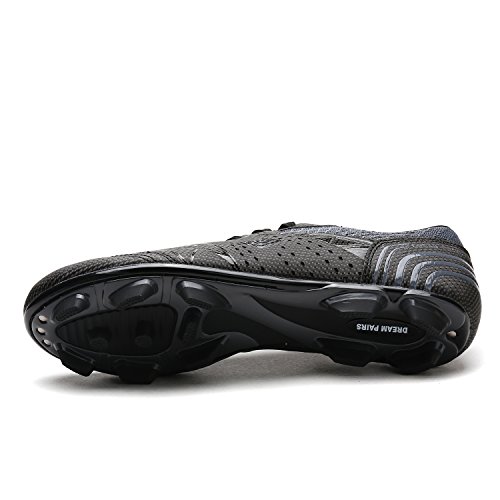 Bruno Marc Dream Pairs Herren Fußballschuhe Jugen Trainingsschuhe Professionelle Stollen Spikes Cleats Outdoor Sport Football Schuhe SCHWARZ/DUNKEL/GRAU 160859-M Größe 46EU/12US - Image 7