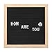 Letters Message Board Felt Letter Board Changeable Letters Numbers Wooden Letter Board for Milestones Office Room Decoration Prop(Black)
