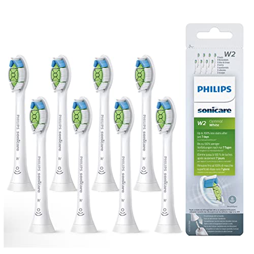 Philips Sonicare Optimal Whitening White BrushSync Heads (Compatible with All Philips Sonicare Handles), Pack of 8