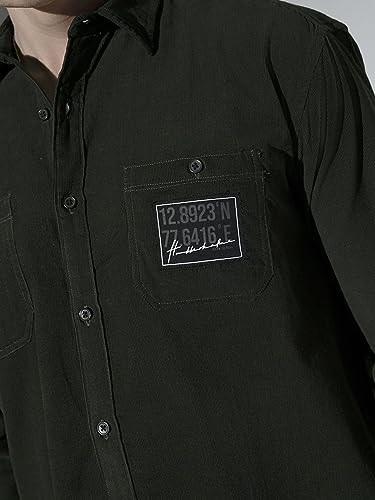 Image of Hubberholme Men's Oversized Full Sleeve Corduroy Shirt