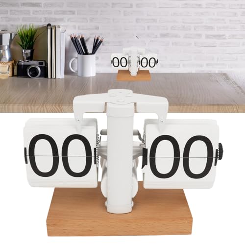 Reloj de escritorio mecánico digital para hogar con solapas automáticas retro 7