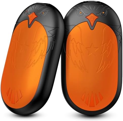 Handwärmer Wiederaufladbar 2er Set, 2 in 1 Magnet Elektrische Heizung | USB Taschenwärmer with 3 Heizstufen & 2s Schnellheizung, 24 Stunden Wärme für Winter, Outdoor, Camping, Männ