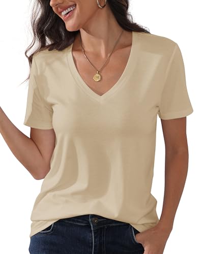 Beige Draped Cotton T-shirt