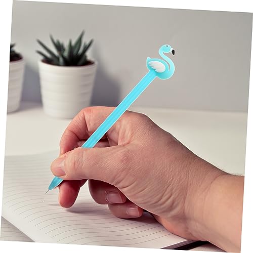 VILLCASE 10 bolígrafos gel cisne para oficina y escuela miniatura 7