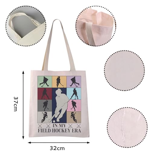 VAMSII Hockey Sports Gift Ice Hockey Player Inspiration Gift In My Field Hockey Era Themed Tote Bag (Hockey Era tote)2