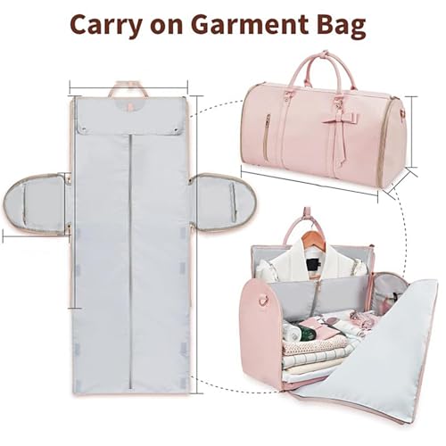 Convertible Garment Bags | Carry on Convertible Garment Duffle Bag | Carry on Garment Duffel Bag | Carry on Garment Bags, Suitcase Suit Travel Bags, Convertible Travel Duffel for Travel 7