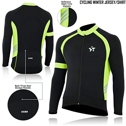 Sikma Jersey Ciclismo Manga Larga Hombre Invierno miniatura 2