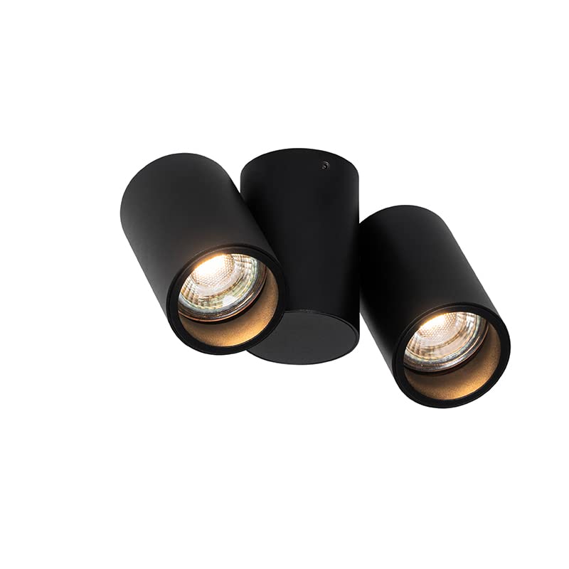 QAZQA Go Nine Deckenstrahler – Verstellbarer Spot Dunkelbronze, G9 Fassung, Dimmbar, IP20