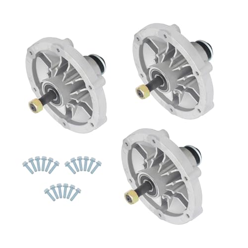 ALL-CARB 3PCS 109-6394 Spindle Kit Lawn Mower Blade Spindle Aluminum Replacement for Quest 42 48 52 Inch Cut 116-5712 116-3497 109-8744