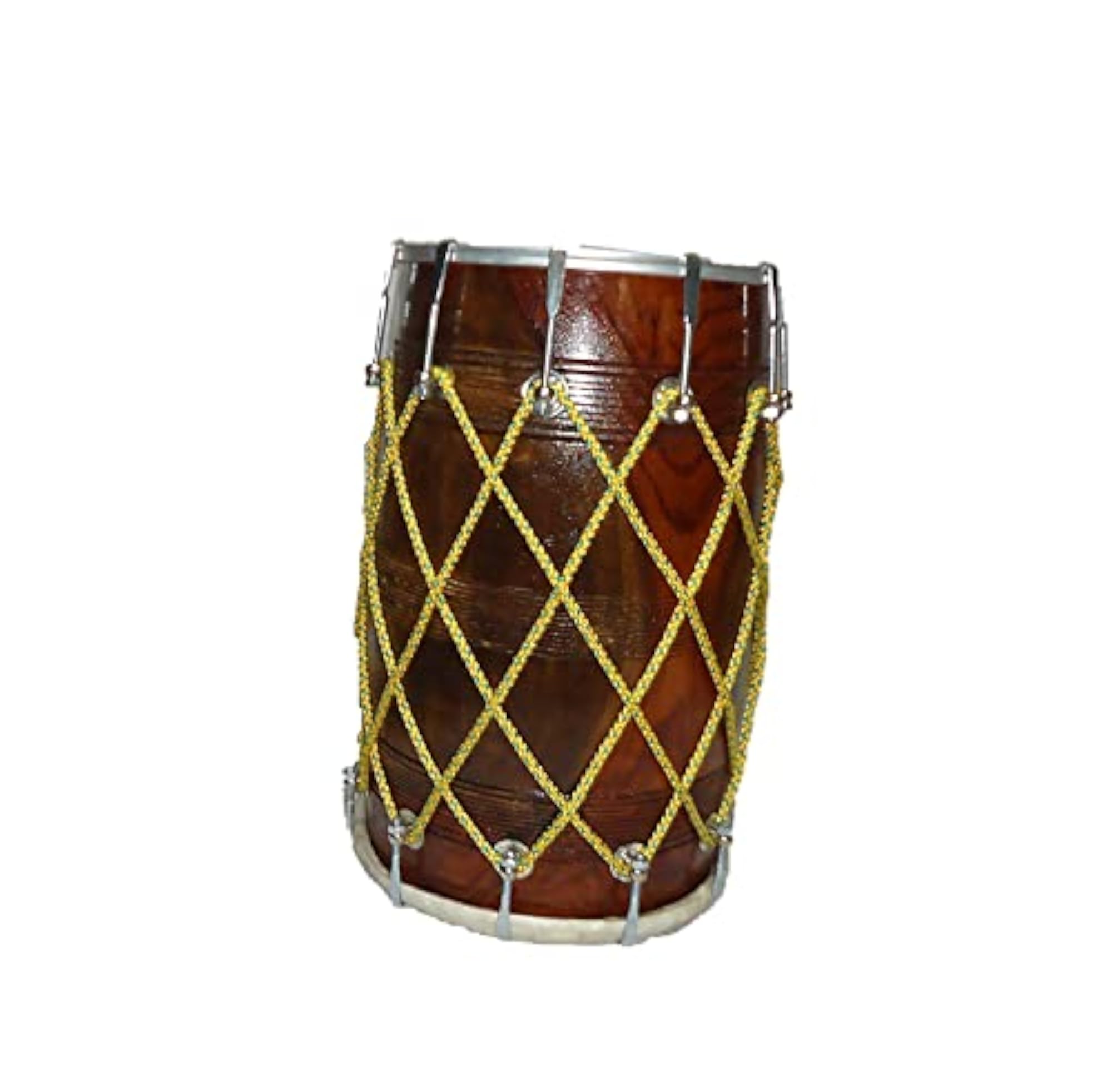 Mini Baby Dhol Musical Instrument, 18 Inch, Colourful