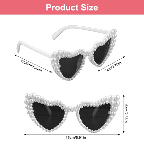 3 Piezas Accesorios para Despedidas de Soltera Mujeres,Despedida Velo Novia,Gafa Corazón y Novia Satin Sash,Kit Bride to Be Addio Al Nubilato,Despedida Soltera Accessorios,para Bodas,Compromisos - imagen 3