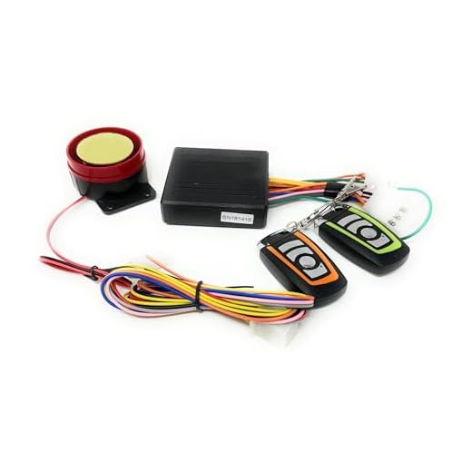 Sistema de alarma de la vespa de 12V con el arranque del motor + 2 transmisor universal para todos scooter con 12 voltios