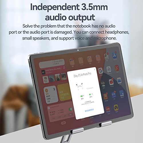 All-In-One Docking Station Portable Stand Hub With Adjustable Stand Pd100W Charging 3.5Mmaudio Docking Station Laptop Accessories #TOP6