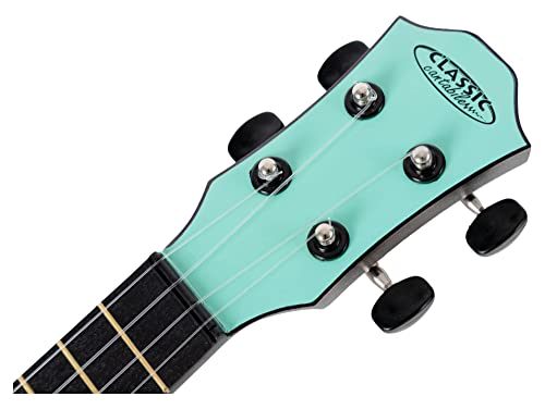 Classic Cantabile OV-04 BK ukulélé turquoise - Les Beatles, Paul McCartney, John Lennon, RIngo Starr, George Harrison Classic Cantabile OV-04 BK ukulélé turquoise – Image 7