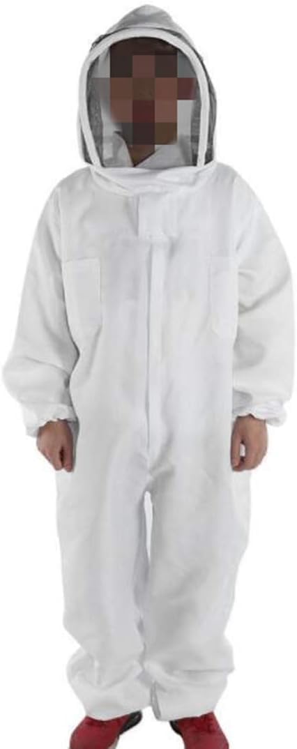 Ltbee Apicultor Traje De Mono Profesional Apicultor Traje Espacial Marrón con Velo Autoportante para Apicultores Incluye Guantes Protectores, Brown, XL