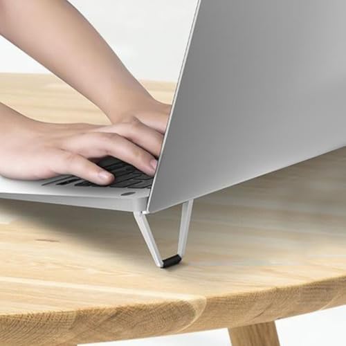 Base portátil plegable de aluminio para laptop Lurrose miniatura 6