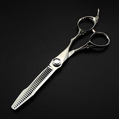 Tijeras de barbero para Cortar el Cabello, 6 Pulgadas, Acero 9cr13 japonés, Corte Mate, Tijeras de entresacar para salón de Belleza, Set de peluquería con Bolsa.