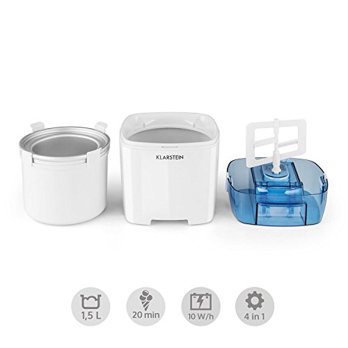 Klarstein Creamberry - Eismaschine, Speiseeismaschine, 4-in-1-Eisbereiter, Zubereitung in 20 Minuten, 1,5 Liter… – Bild 4