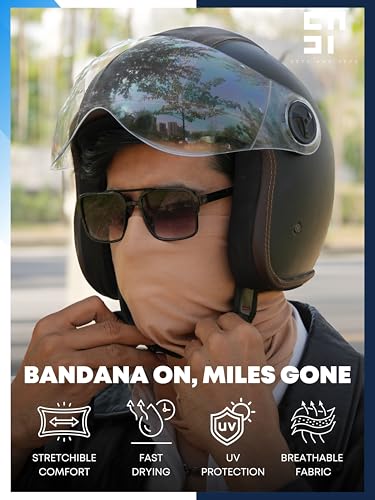 Image of Viscose Lycra Head Bandana for Men & Women | Odour-free & Breathable | Durable & Multipurpose Bandana for men biking
