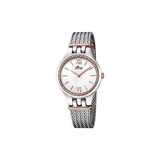 Lotus Watches Reloj Análogo clásico para Mujer de Cuarzo con Correa en Acero Inoxidable 18447/2