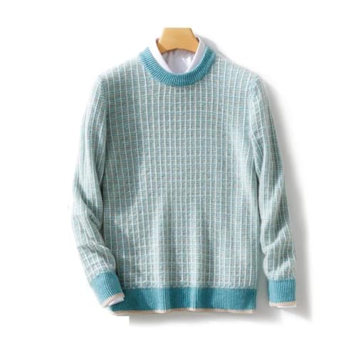 Men O-Neck Merino Wool Knitted Sweater Pullover Cashmere Long Sleeves Soft Casual Top3
