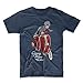 Produktbild Crazy Vespa Rider Moped Scooter Herren T-Shirt Marineblau X-Large