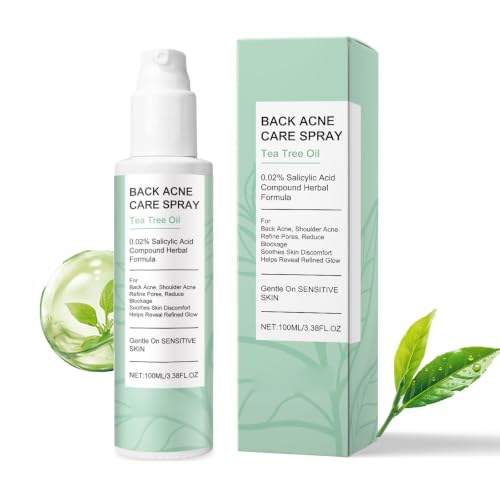 Back Body Skincare Spray – Gentle Herbal Formula Mist with Tea Tree Oil & Salicylic Acid for Smooth, Radiant Skin – for Back, Shoulders & Body, 3.38 Fl oz (1) image 3