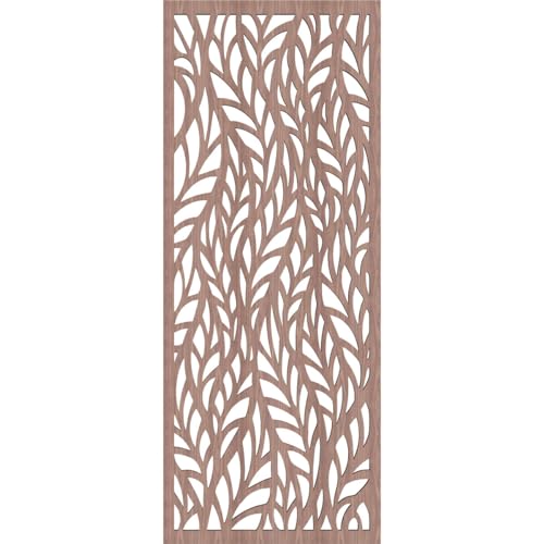 9 3/8"W x 24 3/8"H x 1/4"T Ortonville Decorative Fretwork Wood Wall Panels, Walnut - Image 5