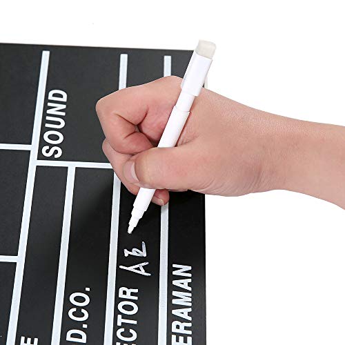 image for Brandon-super Movie Film Clap Board, Hollywood Clapper Board Wooden Fi