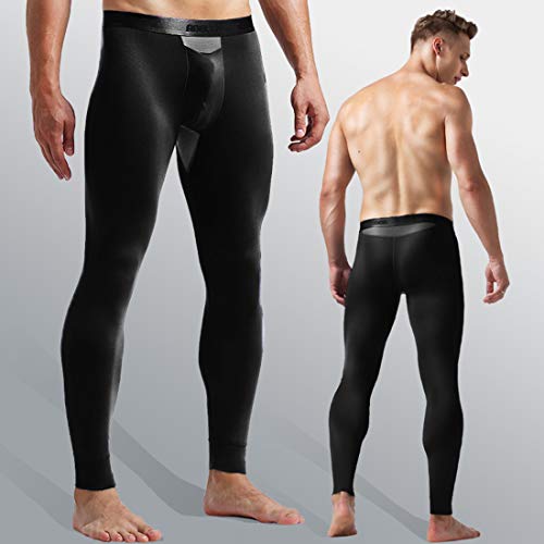 Ouruikia Men's Thermal Underwear Set Base Layer Set Tops & Bottoms Thermals Long Johns Base Layer Set3