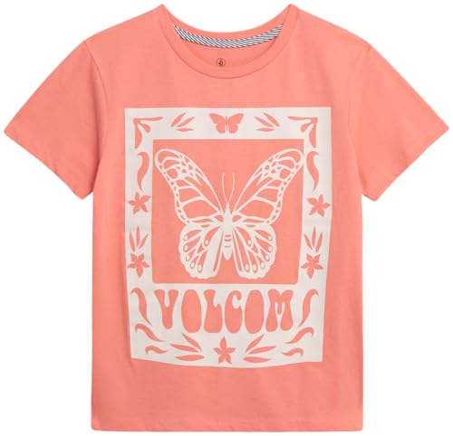 Image of Volcom Girls Shirts - Casual Crewneck Short Sleeve Graphic Tee Trendy Tops - Breathable Girls Summer Clothes