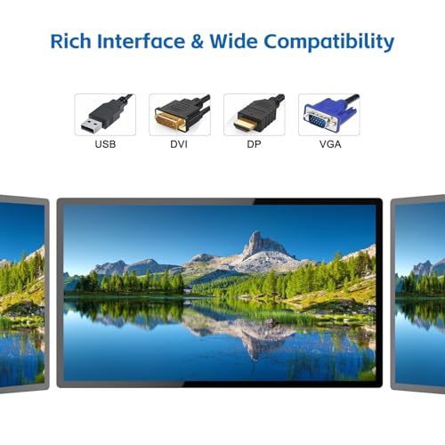 Image of GreenTouch 32 Inch Industrial Digital Signage Touchscreen Monitor, 500 Nits Display 1920 x 1080P, Built-in Speaker, with HDMI + VGA + DVI Ports for Advertising
