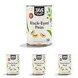 365 by Whole Foods Market, Peas Black Eyed No Salt Added, 15.5 Ounce (Pack of 4)