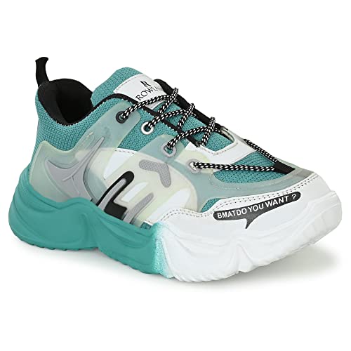 Image of ROWLANS Women's Synthetic Leather Comfortable /Running Lace-Ups Sports Shoes