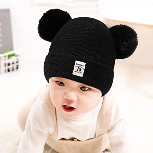 Baby Girl Hats Winter Cute Baby Beanie for Girls Boys Knit Baby Hats Warm Infant Toddler Beanie Pompom Cap2